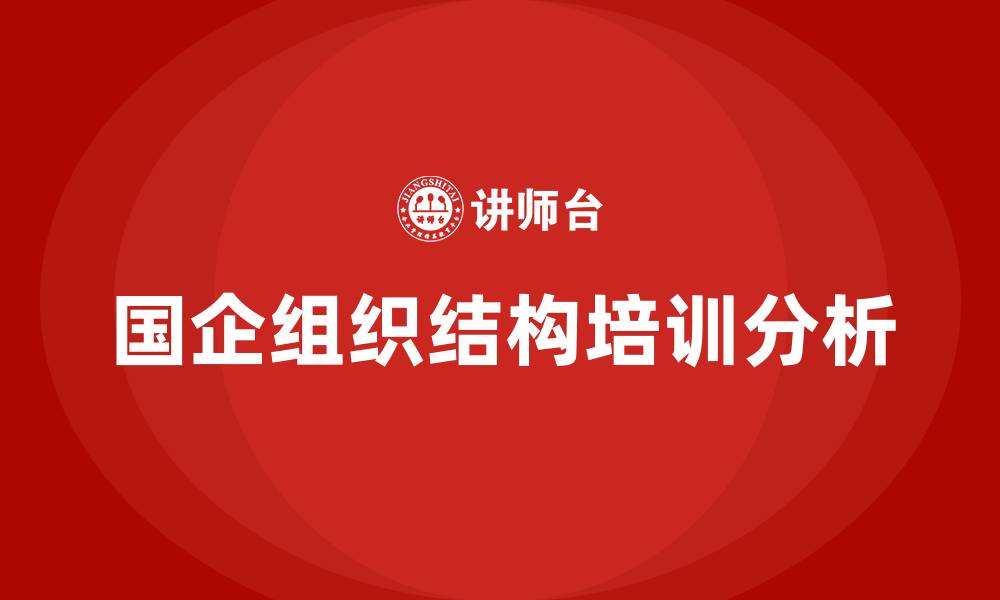 国企组织结构培训分析