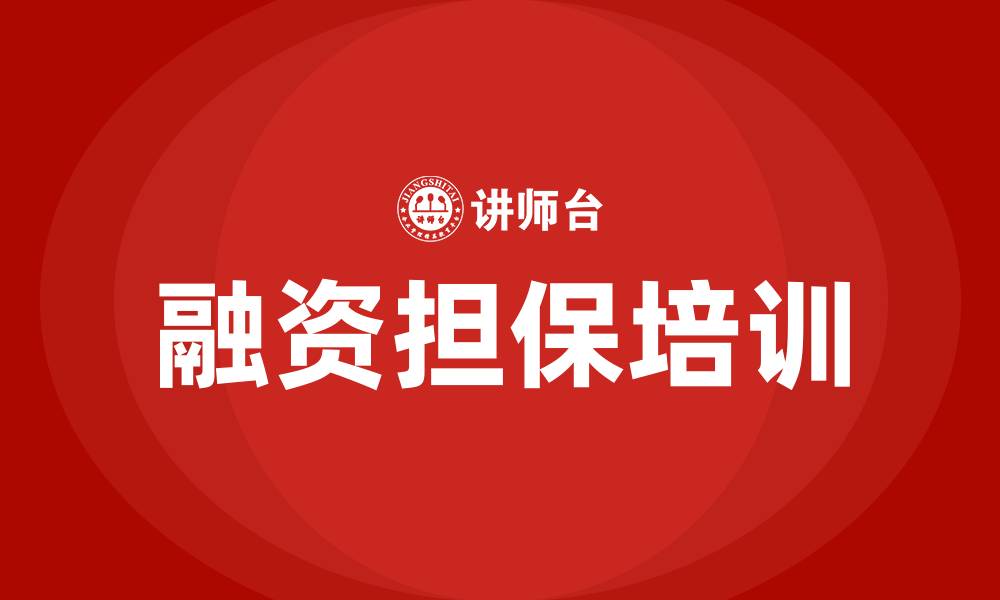 文章融资担保业务培训的缩略图
