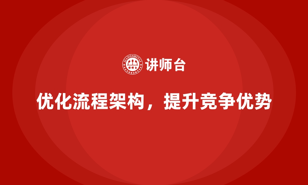 文章企业经营管理培训：如何优化公司内部流程和架构？的缩略图