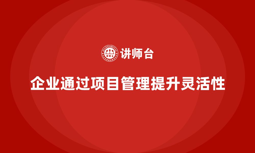 文章企业如何通过工程项目管理提高工作中的灵活应对能力？的缩略图