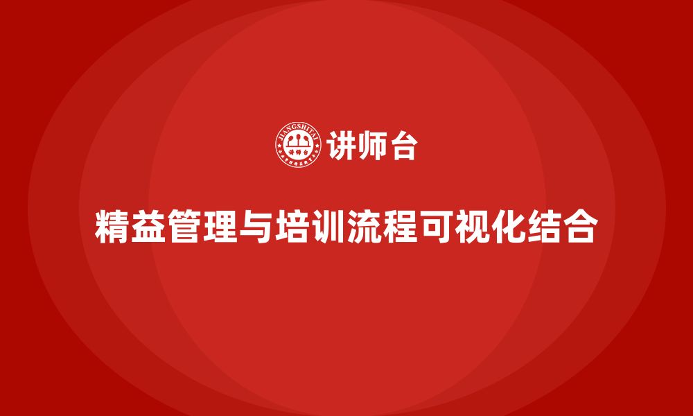 文章企业培训精益化管理如何优化流程可视化？的缩略图