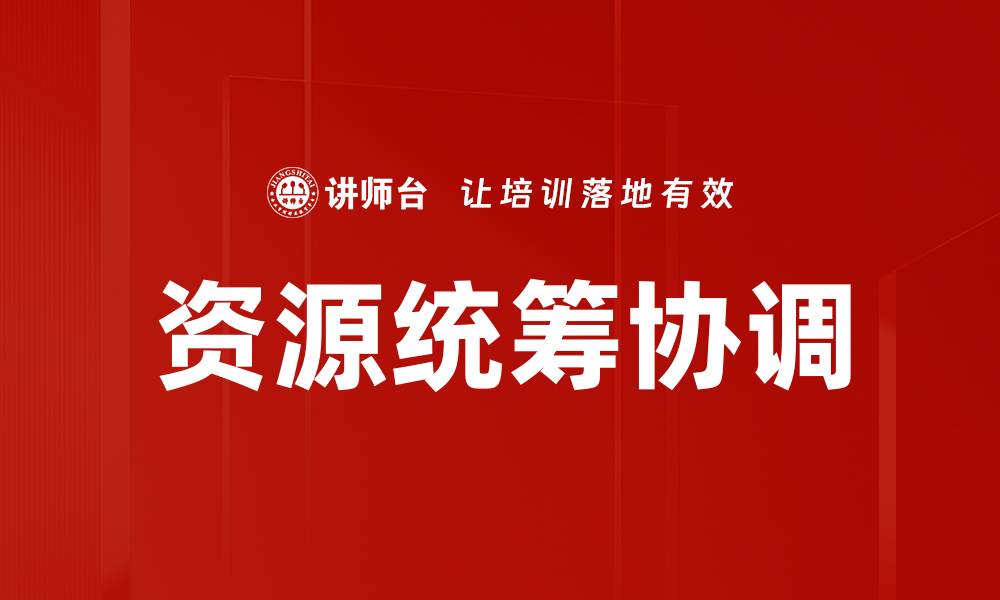 文章资源统筹协调：提升效率与创新的关键策略的缩略图