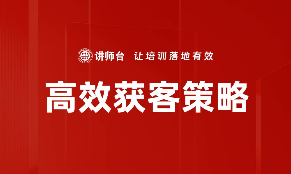 文章高效获客策略揭秘：提升转化率的最佳实践的缩略图