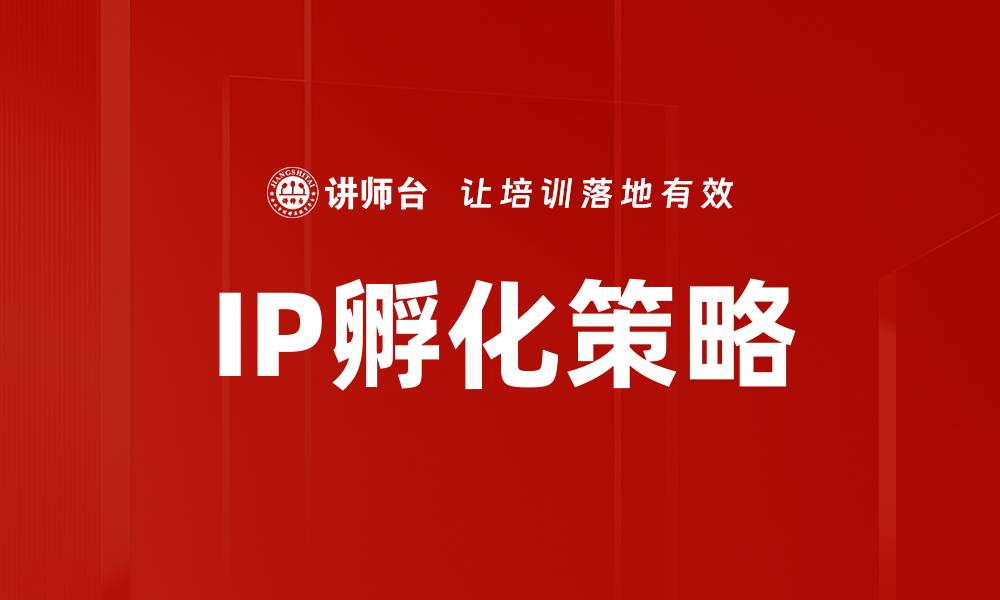 IP孵化策略