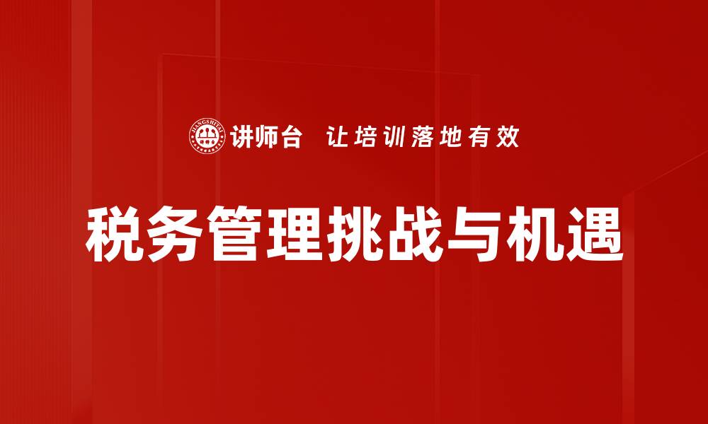 文章提升税务管理效率的实用策略与技巧的缩略图