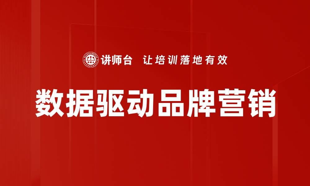 文章数据驱动营销：提升企业业绩的关键策略解析的缩略图