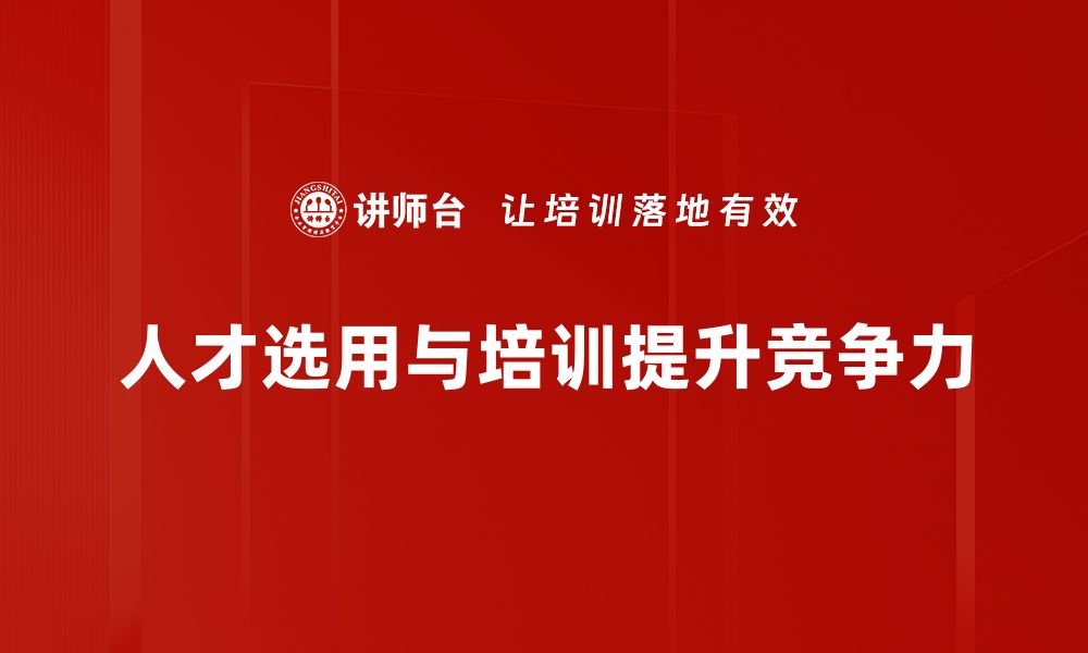 文章如何有效提升人才选用的成功率与效率的缩略图