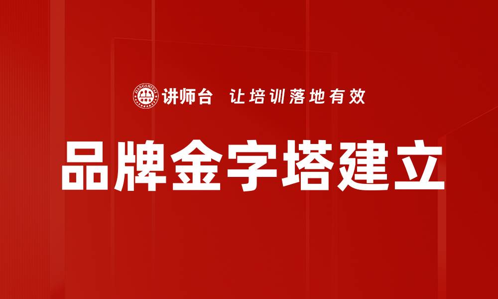 品牌金字塔建立