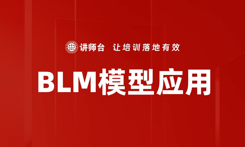 文章BLM模型应用解析：提升业务决策的关键工具的缩略图