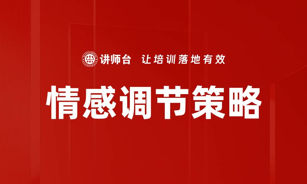 情感调节策略