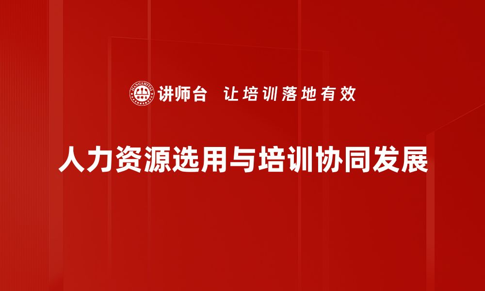 文章人力资源选用的最佳策略与实用技巧分享的缩略图