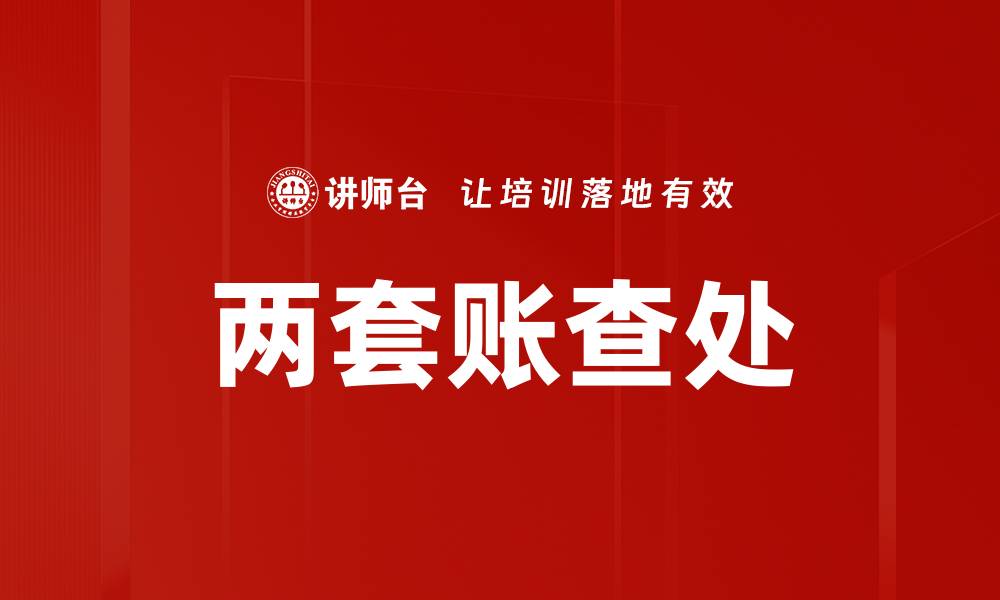 文章两套账查处的深度解析与实务应对建议的缩略图