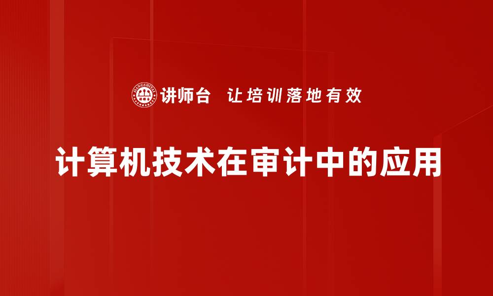 计算机技术在审计中的应用