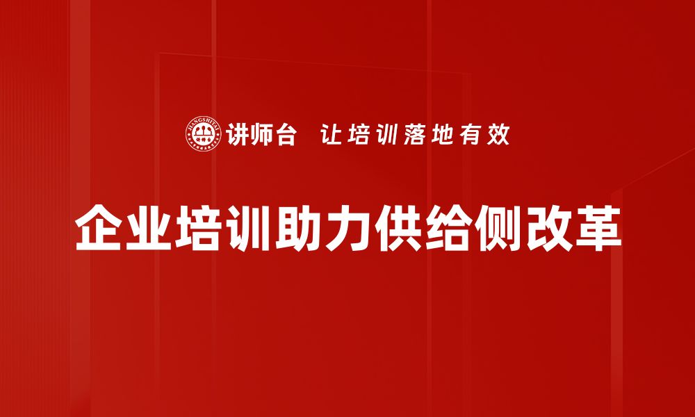 文章深入解析供给侧改革的深远影响与未来展望的缩略图