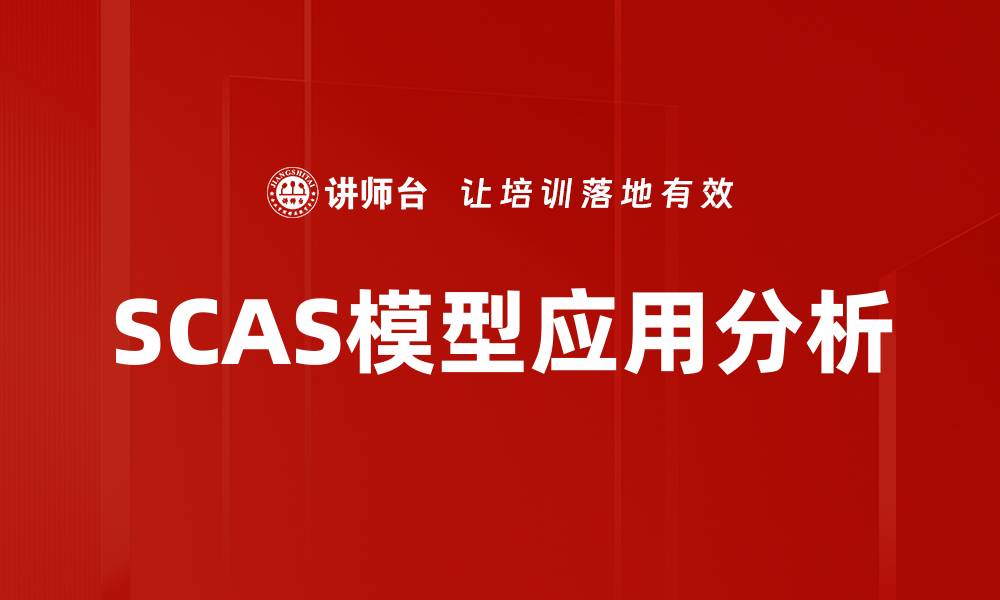 SCAS模型应用分析