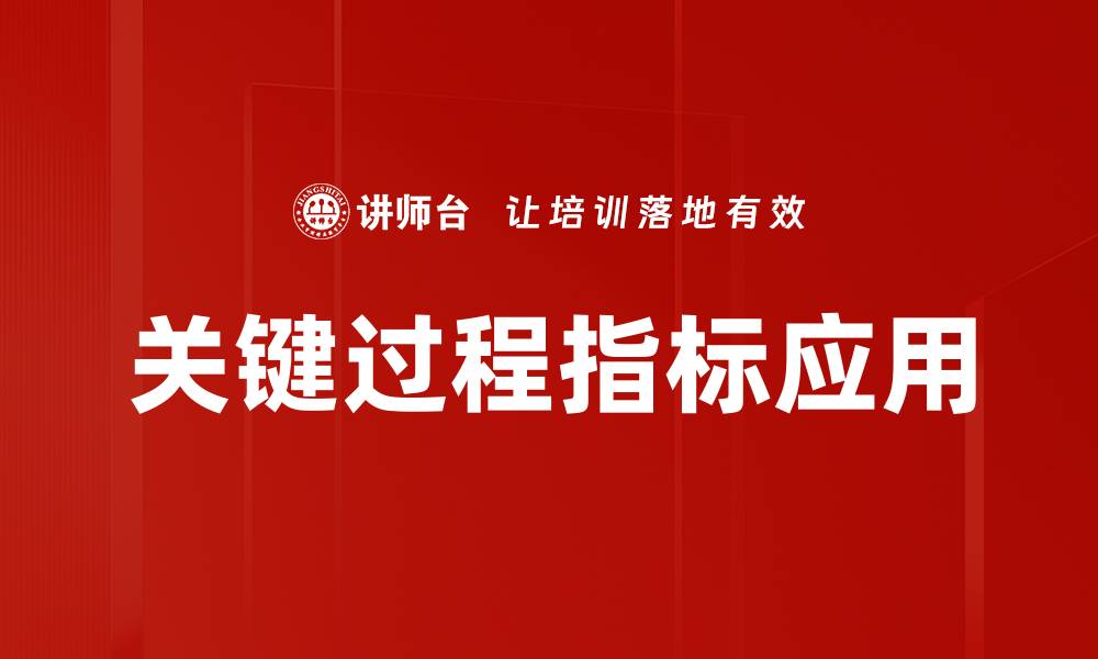 文章提升企业绩效的关键过程指标解析与应用的缩略图