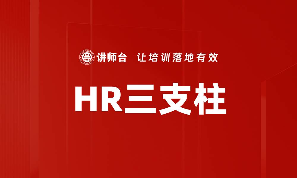 文章HR三支柱：企业人力资源管理的核心策略解析的缩略图