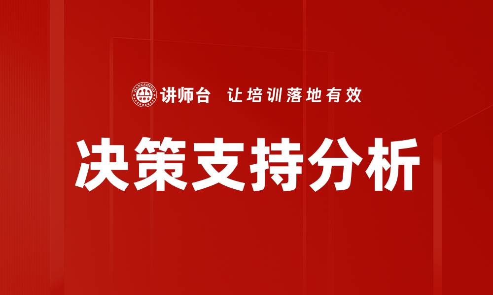 决策支持分析