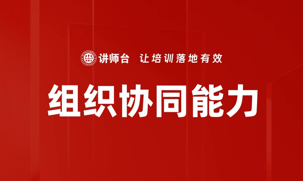 文章提升组织协同效率的关键策略与实践分享的缩略图