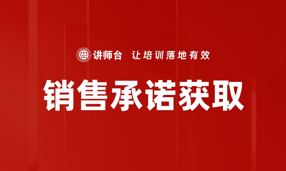 文章销售承诺获取的有效策略与实用技巧解析的缩略图