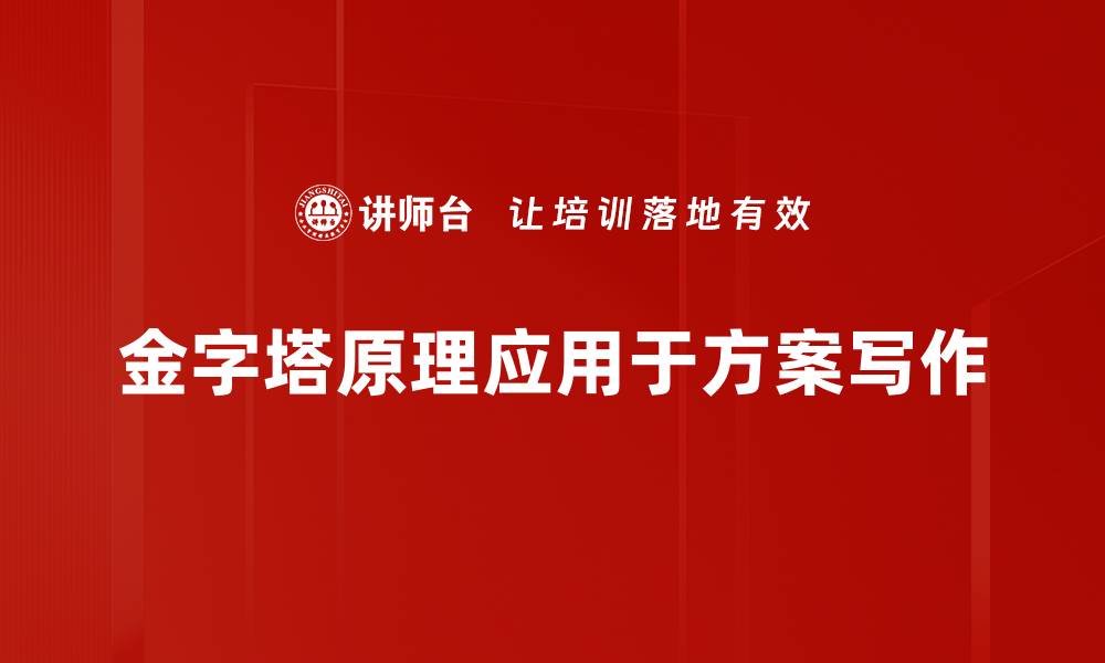 文章掌握金字塔原理，提升你的逻辑思维能力的缩略图