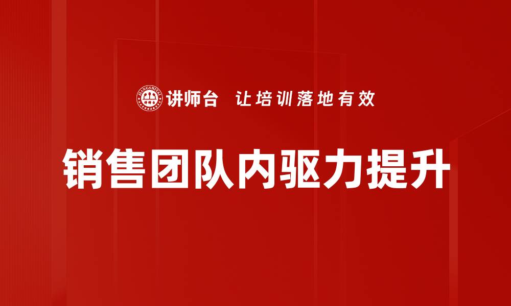 销售团队内驱力提升