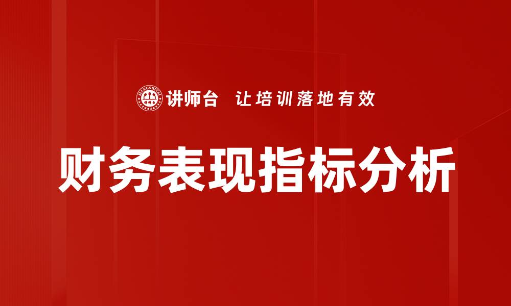 财务表现指标分析