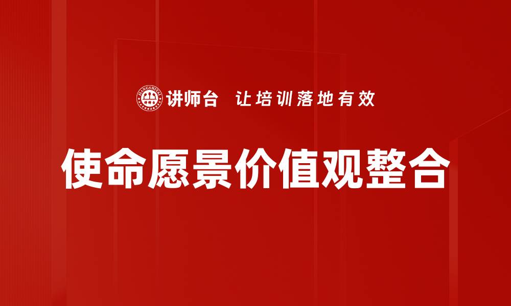 使命愿景价值观整合
