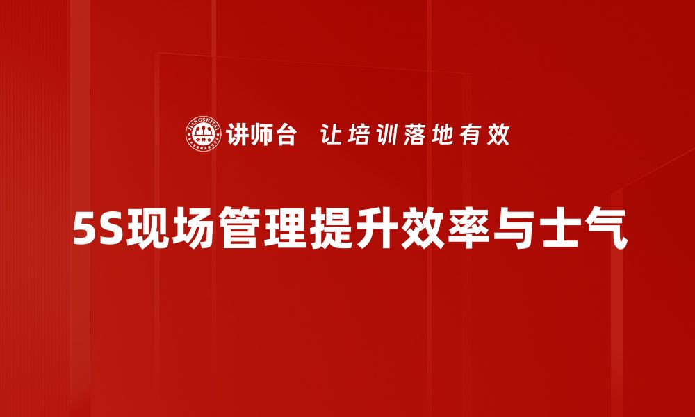 文章提升工作效率的5S现场管理实战指南的缩略图