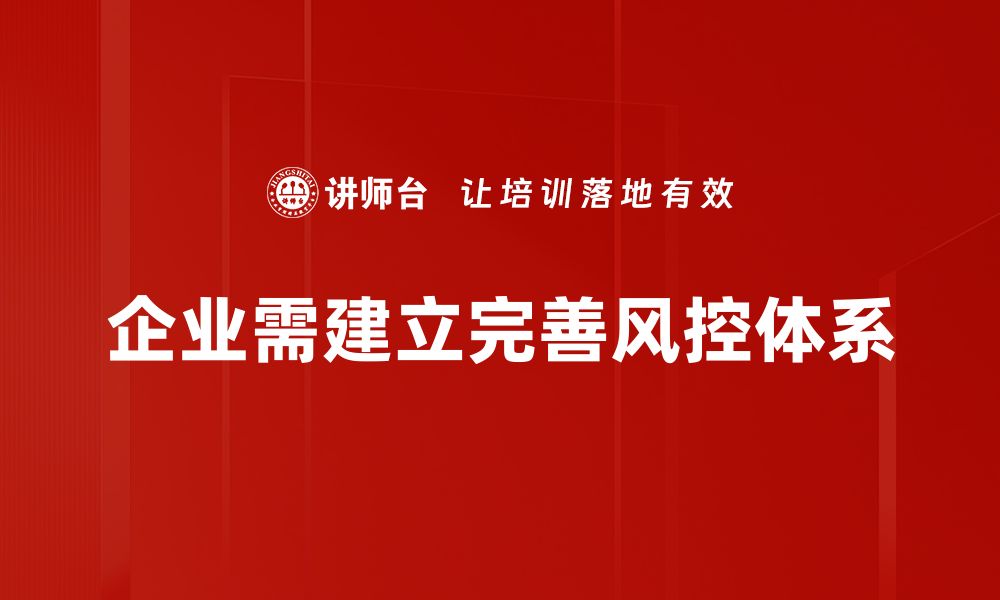 文章全面解析风控体系建设的重要性与实施策略的缩略图