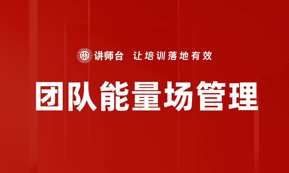 团队能量场管理