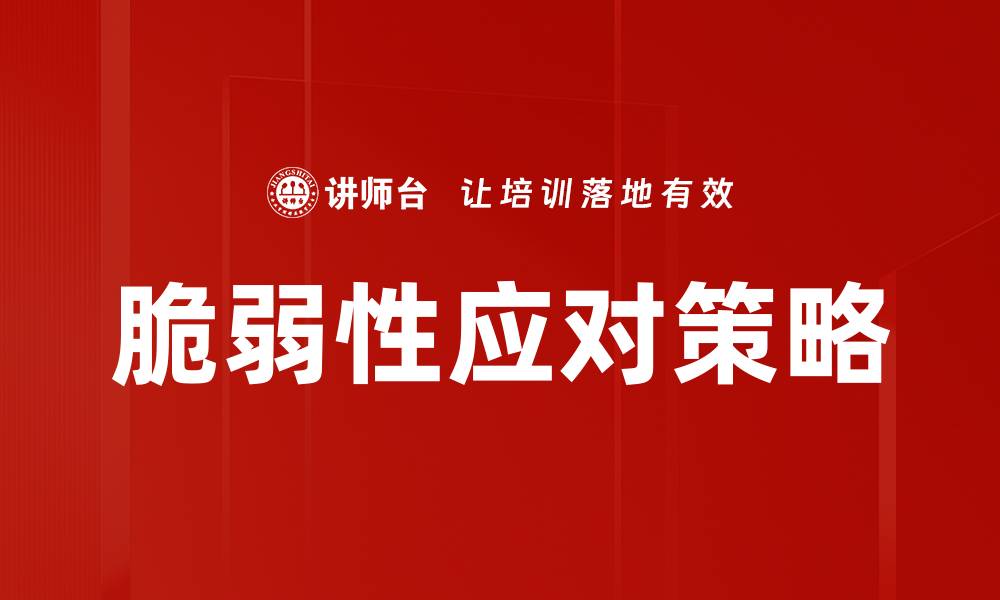 文章有效脆弱性应对策略提升网络安全防护能力的缩略图