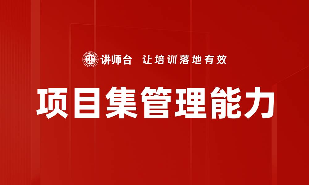 项目集管理能力