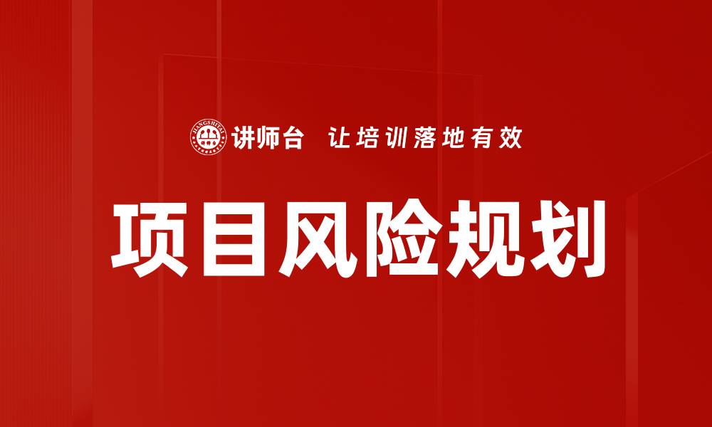项目风险规划