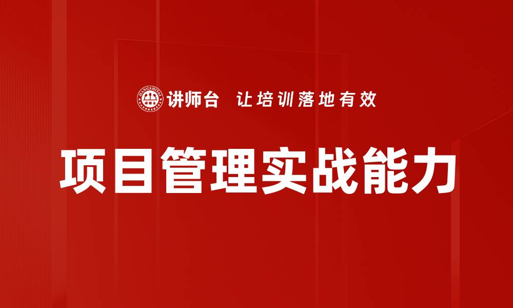 项目管理实战能力