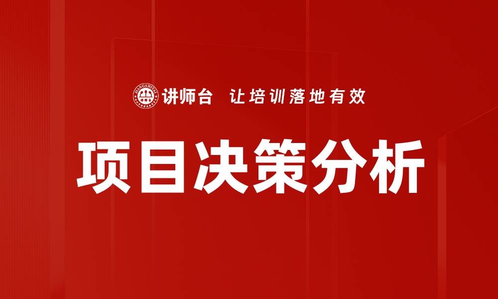 项目决策分析