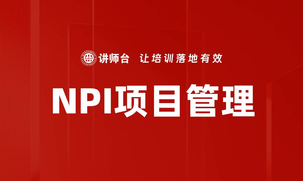 NPI项目管理