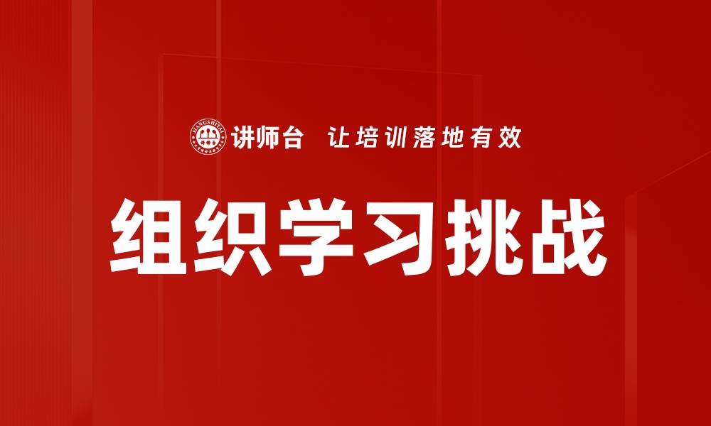 组织学习挑战