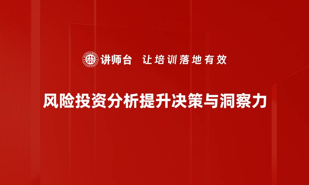 文章风险投资分析：揭示成功投资的关键因素与策略的缩略图