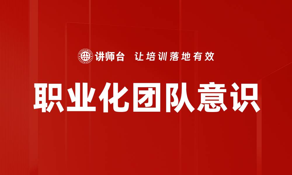 职业化团队意识