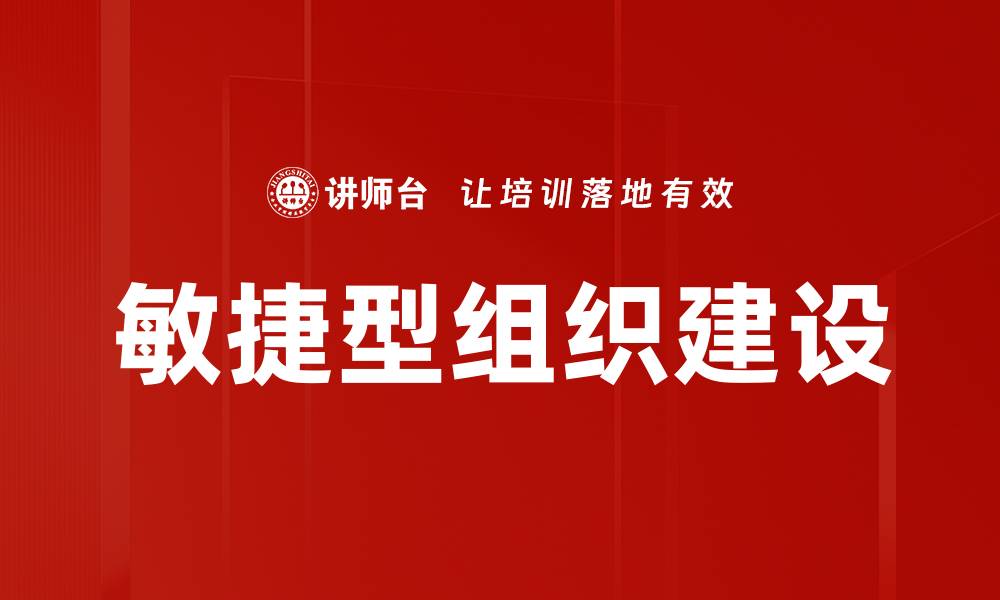 敏捷型组织建设
