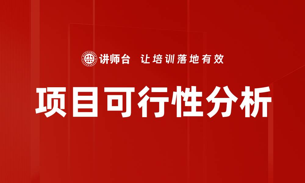 文章项目可行性分析：助力成功投资决策的关键因素的缩略图