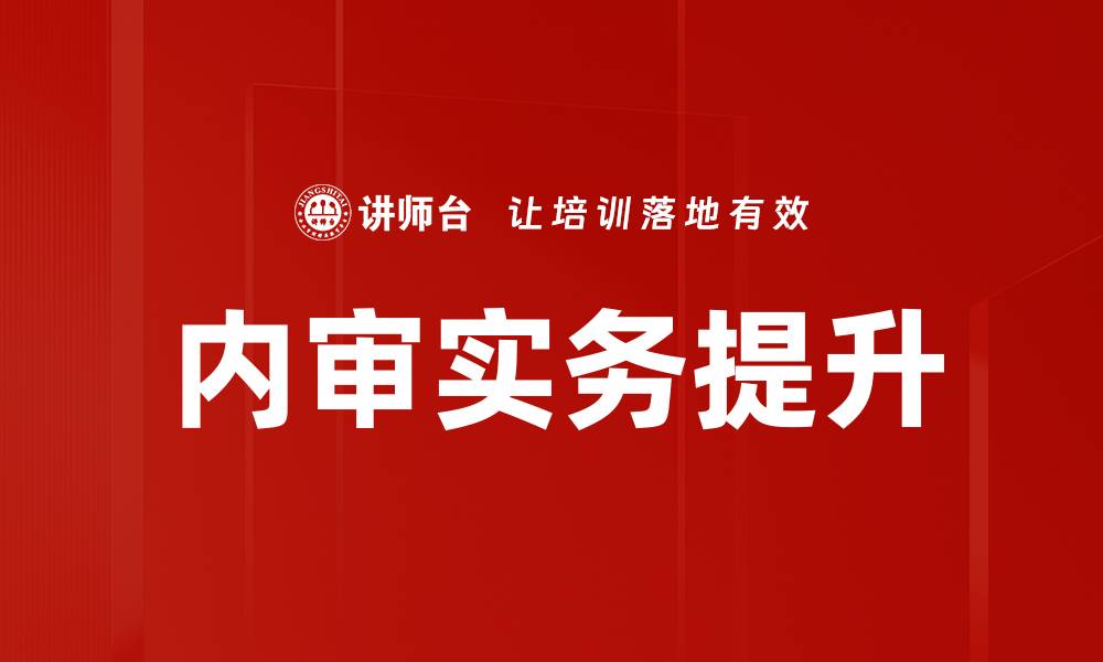 内审实务提升