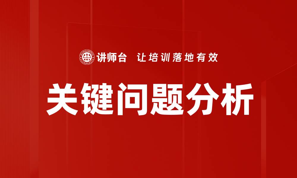 文章关键问题分析：揭示成功的核心因素与解决方案的缩略图