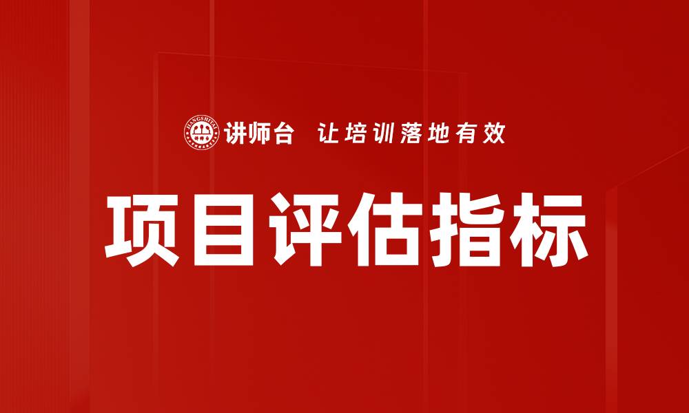 项目评估指标