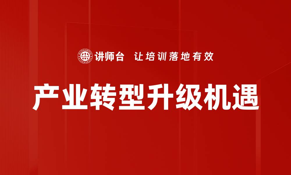 文章推动产业转型升级实现高质量发展新路径的缩略图