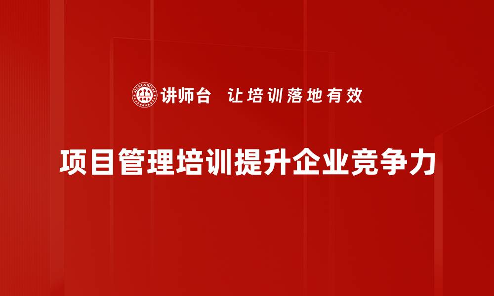 文章掌握项目管理的关键技巧，让你的团队更高效执行的缩略图