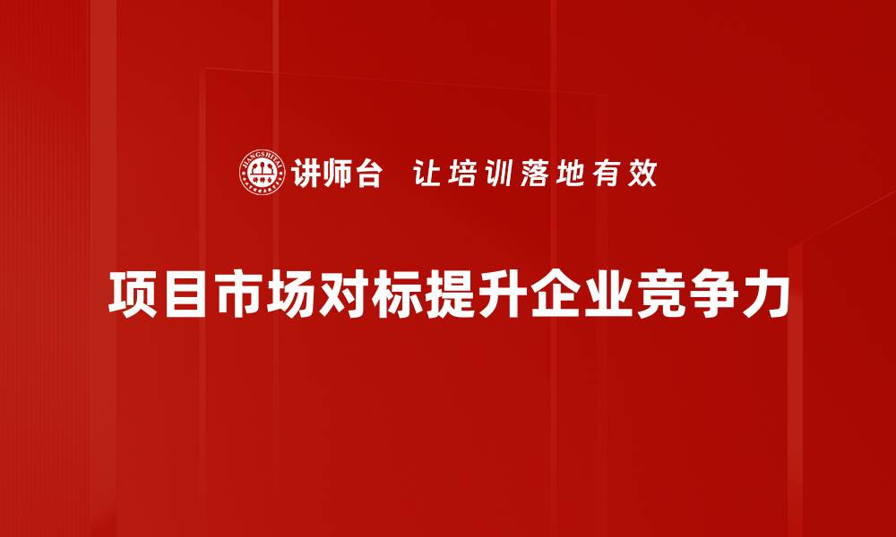 项目市场对标提升企业竞争力