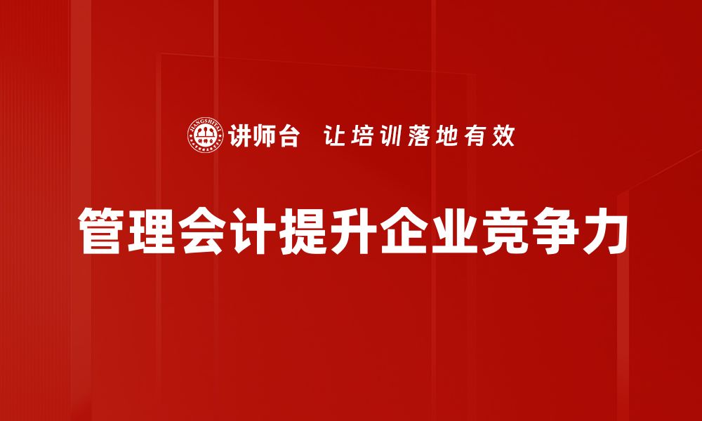 文章掌握管理会计职能，提升企业决策效率与效益的缩略图