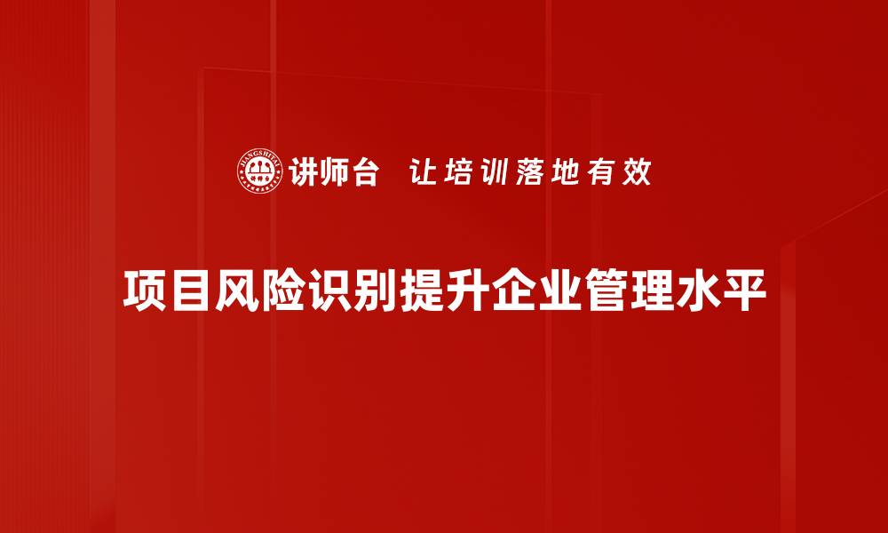 文章有效项目风险识别方法助你成功掌控项目进展的缩略图